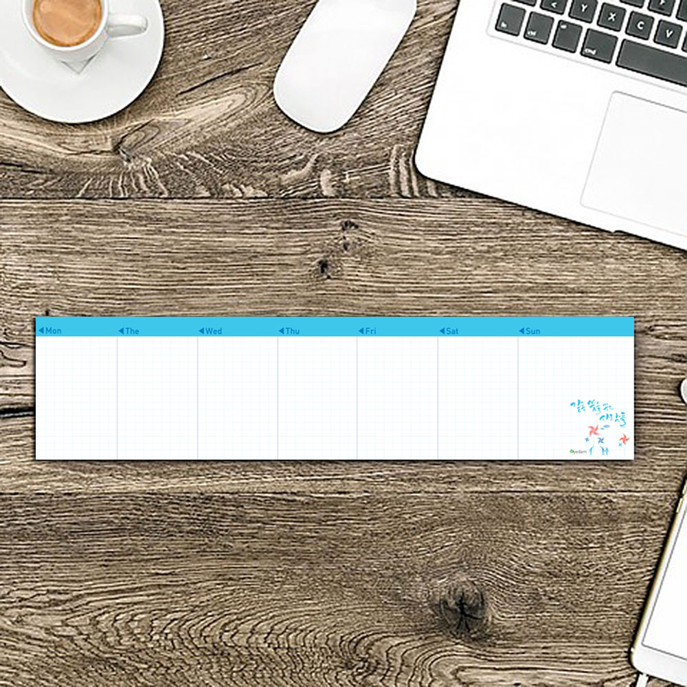 키보드메모패드 캘리3종C 주간스케줄러_ 오렌지/ 언제나 고마운 당신께